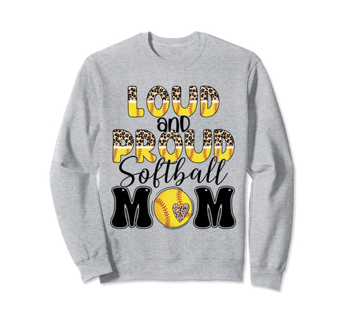 Softball Mom Player Team Mama Sports Sweatshirt - Minimalist Print Unisex - T-Shirt, Sweatshirt, Hoodie