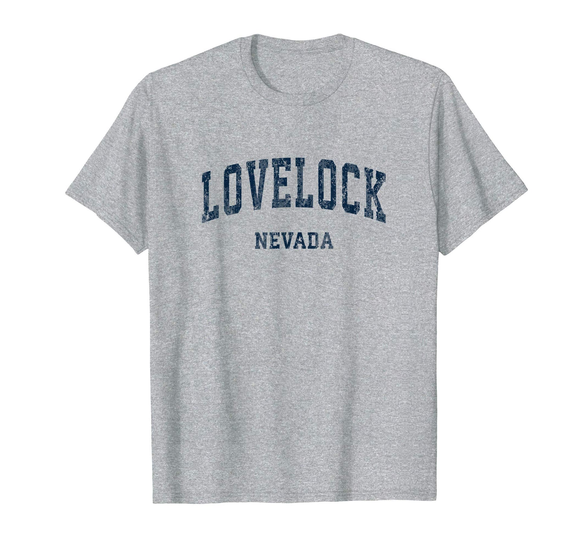 Lovelock Nevada Nv Varsity Sports Navy T-Shirt - Novelty Apparel Men Women - T-Shirt, Sweatshirt, Hoodie