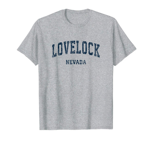 Lovelock Nevada Nv Varsity Sports Navy T-Shirt - Novelty Apparel Men Women - T-Shirt, Sweatshirt, Hoodie