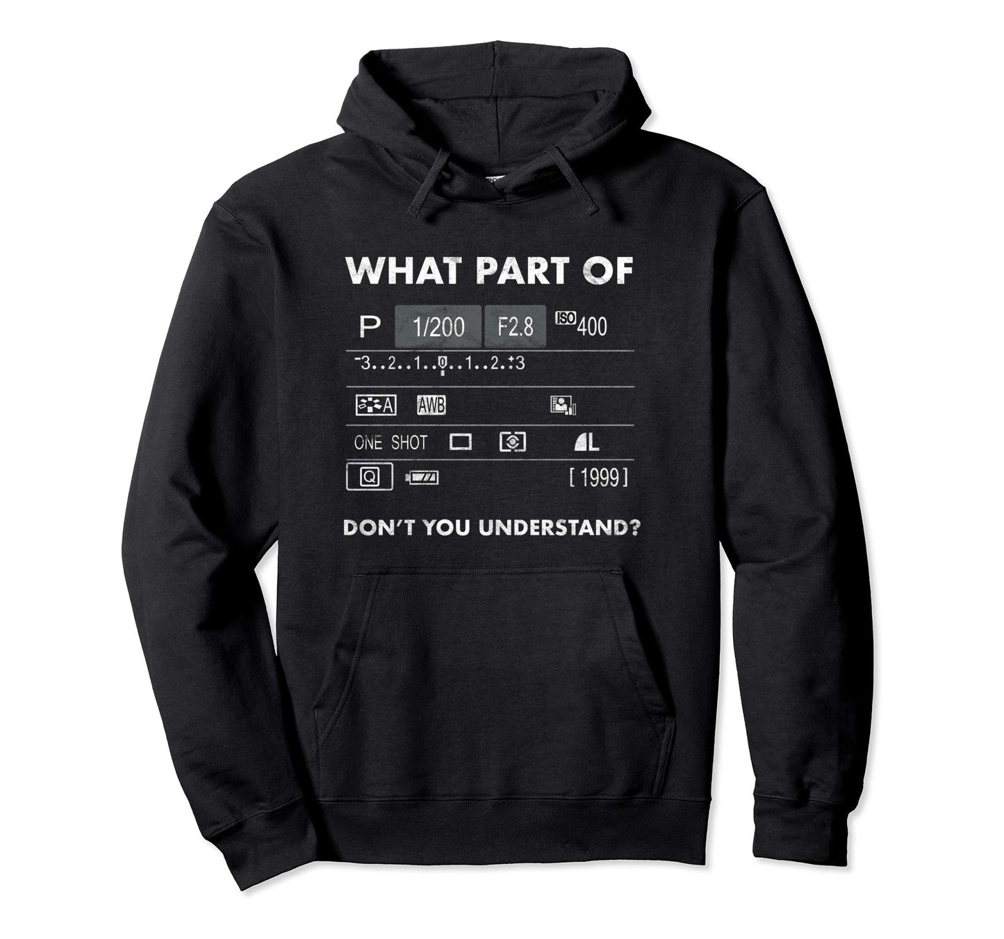 Photographer Dslr Camera Lcd Screen Hoodie - Trendy Graphic for Adults - T-Shirt, Sweatshirt, Hoodie