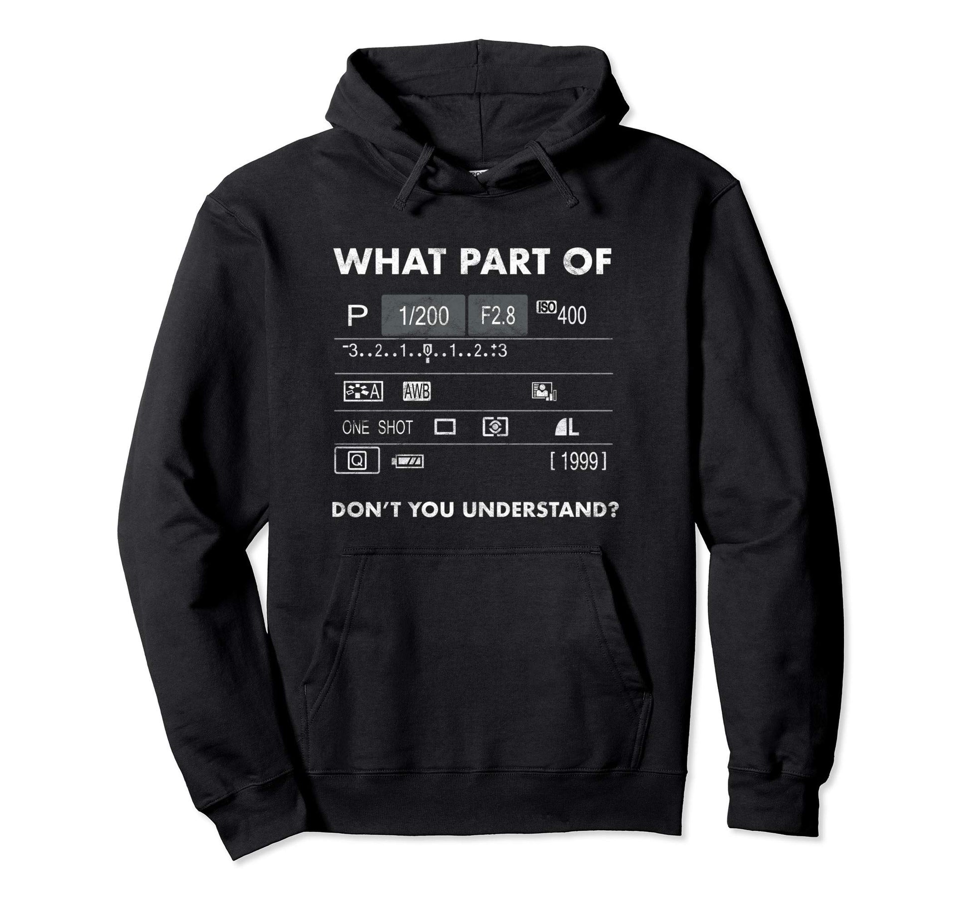 Photographer Dslr Camera Lcd Screen Hoodie - Trendy Graphic for Adults - T-Shirt, Sweatshirt, Hoodie