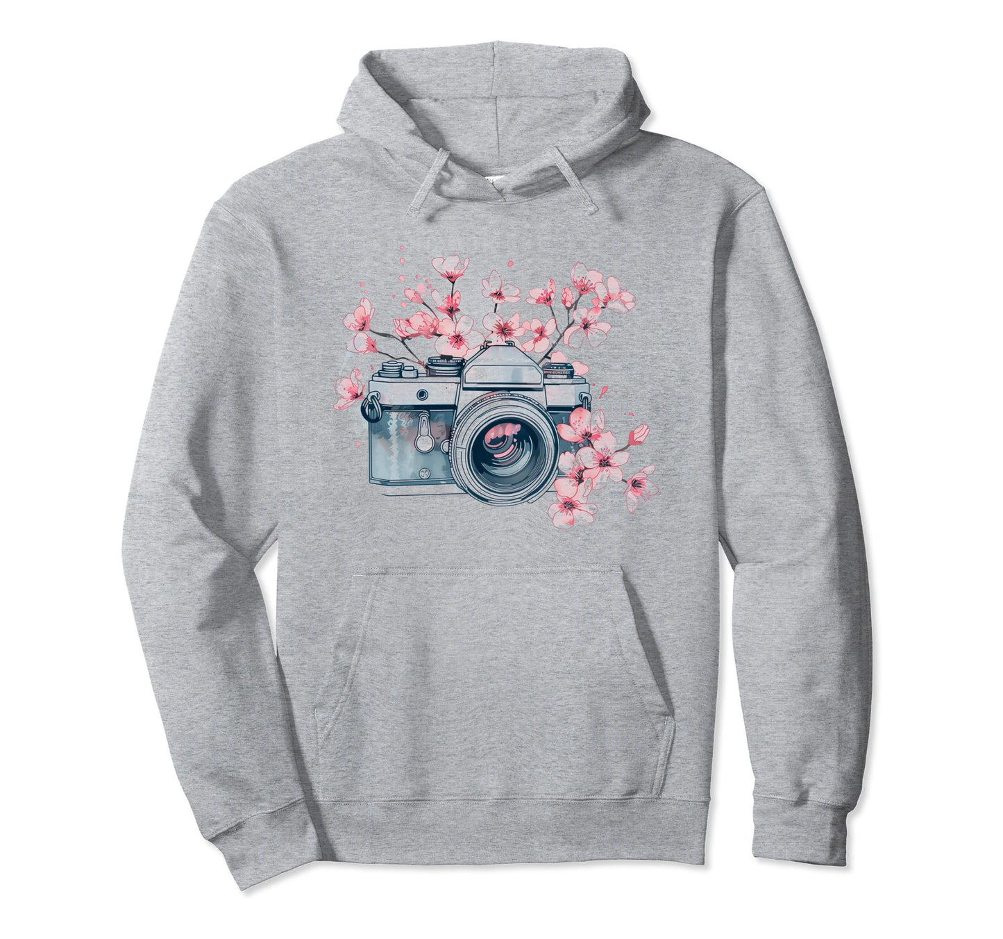 Photographer Camera Flowers Photography Hoodie - Unique Graphic Unisex - T-Shirt, Sweatshirt, Hoodie
