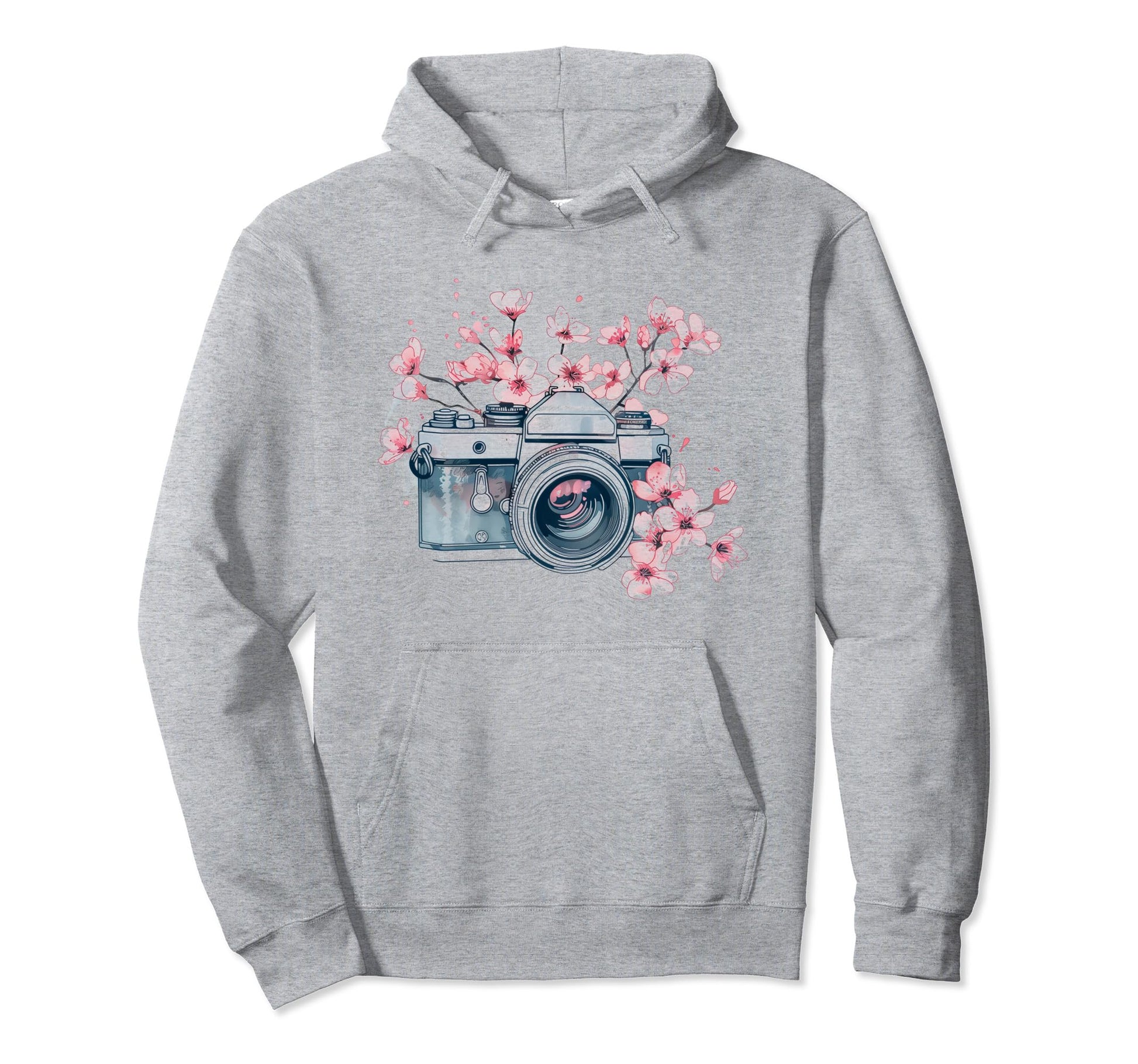 Photographer Camera Flowers Photography Hoodie - Unique Graphic Unisex - T-Shirt, Sweatshirt, Hoodie