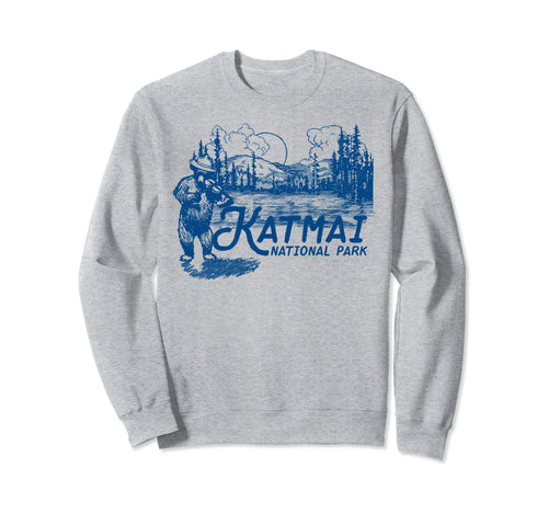 Katmai National Park Alaska Sweatshirt - Custom Art Print for Adults - T-Shirt, Sweatshirt, Hoodie