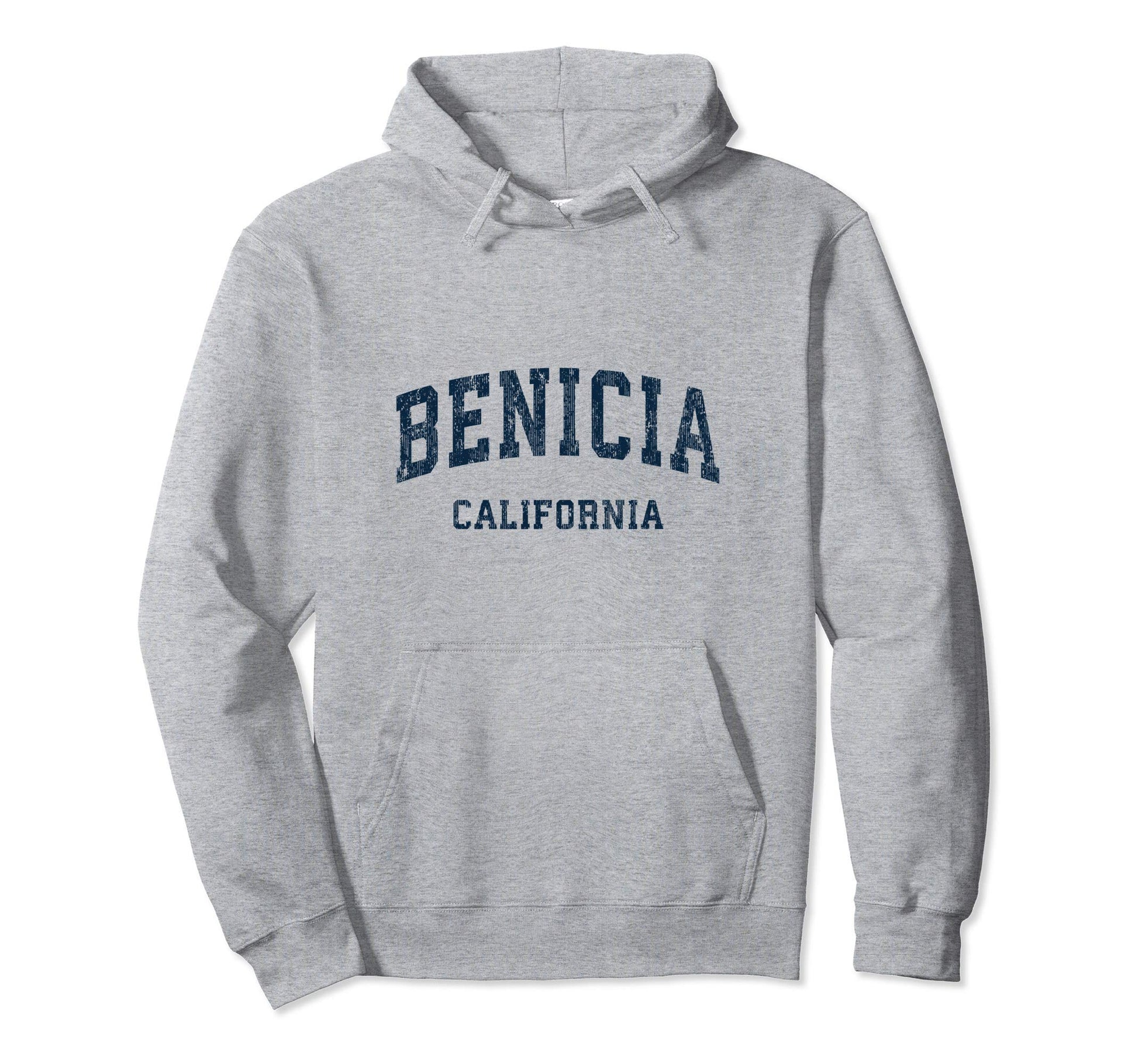 Benicia California Ca Varsity Hoodie - Fun Novelty Design for Adults - T-Shirt, Sweatshirt, Hoodie