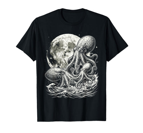 Octopus 90S Aesthetic Y2K Octopus T-Shirt - Casual Everyday Wear Men Women - T-Shirt, Sweatshirt, Hoodie