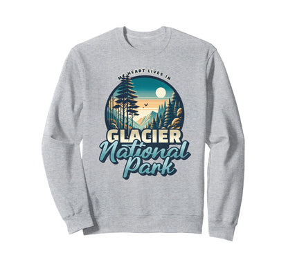 My Heart Lives Glacier Sweatshirt - Casual Everyday Wear Men Women - T-Shirt, Sweatshirt, Hoodie
