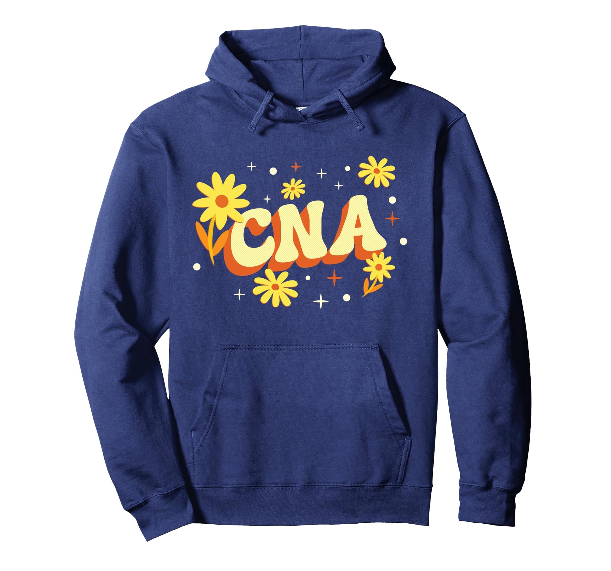 Cna Certified Nursing Assistant Flower Boho Hoodie - Graphic Print Unisex - T-Shirt, Sweatshirt, Hoodie