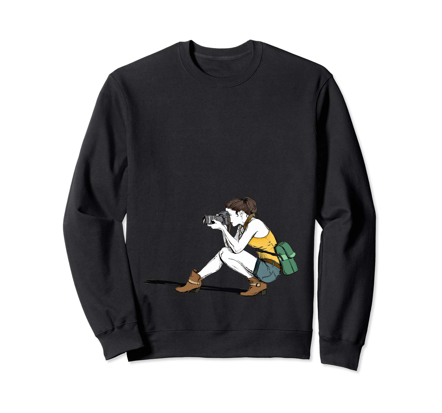 Photography Camera Sweatshirt - Fun Novelty Design Men Women - T-Shirt, Sweatshirt, Hoodie
