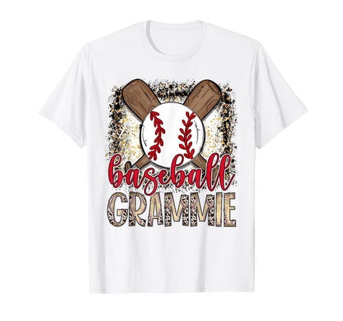 Baseball Grammie Leopard Proud Ball T-Shirt - Custom Art Print for Adults - T-Shirt, Sweatshirt, Hoodie