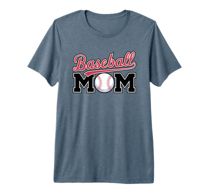 Baseball Mom Sports Baseball Tri Blend T-Shirt - Aesthetic Graphic Unisex - T-Shirt, Sweatshirt, Hoodie