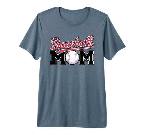 Baseball Mom Sports Baseball Tri Blend T-Shirt - Aesthetic Graphic Unisex - T-Shirt, Sweatshirt, Hoodie