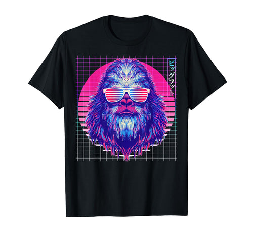 Bigfoot Sunglasses Sasquatch Yeti T-Shirt - Custom Art Print for Adults - T-Shirt, Sweatshirt, Hoodie