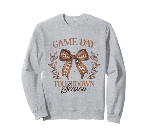 Football Mom Coquette Bow Fall Sweatshirt - Novelty Apparel Men Women - T-Shirt, Sweatshirt, Hoodie