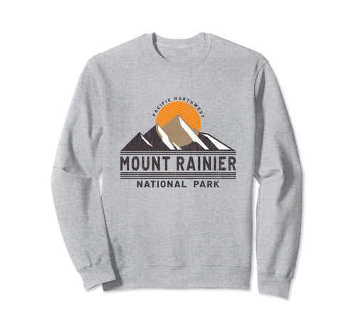 Mount Rainier National Park Sweatshirt - Minimalist Print Men Women - T-Shirt, Sweatshirt, Hoodie