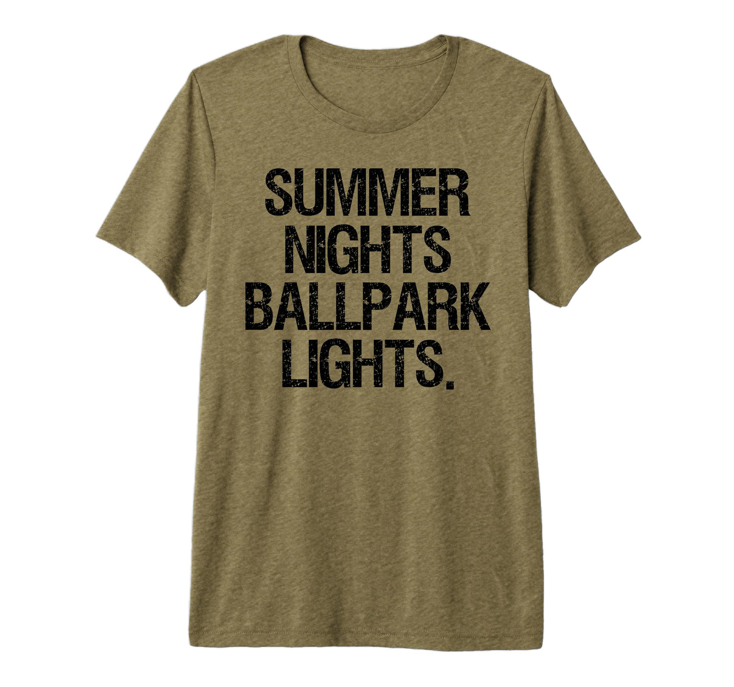 Summer Nights And Ballpark Lights T-Shirt - Unique Graphic for Adults - T-Shirt, Sweatshirt, Hoodie
