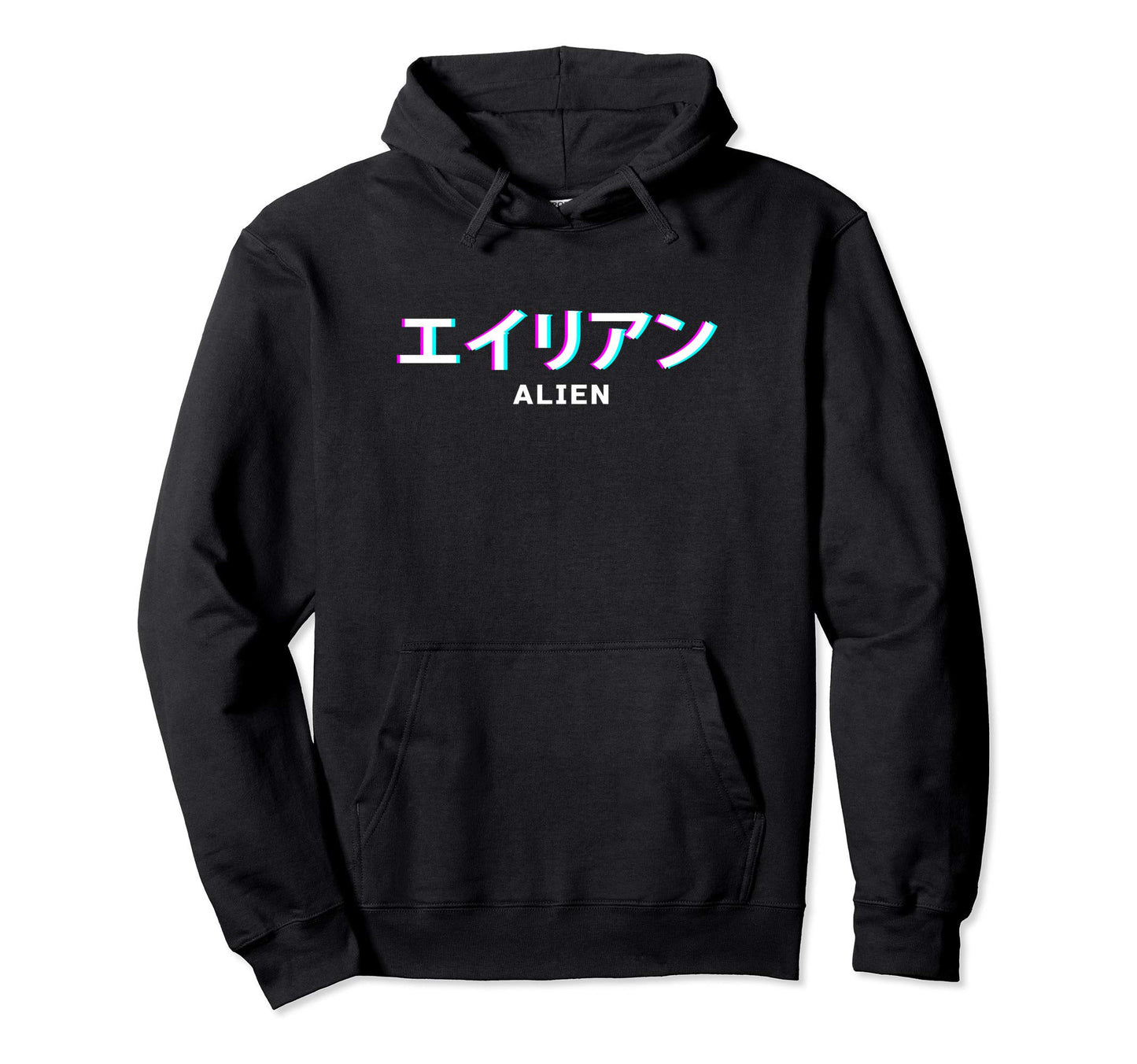 Alien Vaporwave Aesthetic Japanese 80S 90S Hoodie - Streetwear Style Unisex - T-Shirt, Sweatshirt, Hoodie