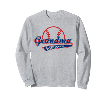Funny Baseball Grandma Rookie Sweatshirt - Graphic Print Men Women - T-Shirt, Sweatshirt, Hoodie