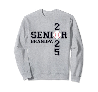Class 2025 Baseball Grandpa Senior Sweatshirt - Streetwear Style Men Women - T-Shirt, Sweatshirt, Hoodie