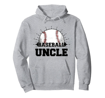 Game Day Baseball Uncle Hoodie - Custom Art Print Men Women - T-Shirt, Sweatshirt, Hoodie