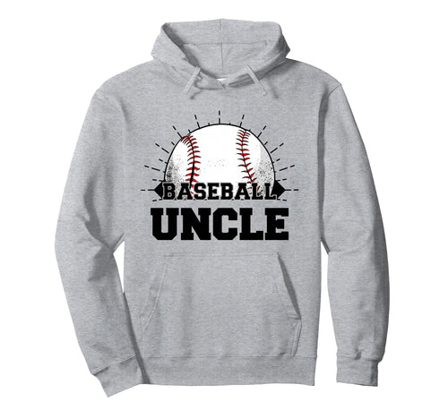 Game Day Baseball Uncle Hoodie - Custom Art Print Men Women - T-Shirt, Sweatshirt, Hoodie