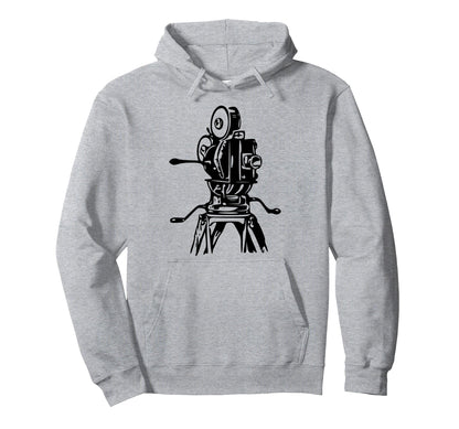 Camera Film Movie Logo Hoodie - Minimalist Print Men Women - T-Shirt, Sweatshirt, Hoodie