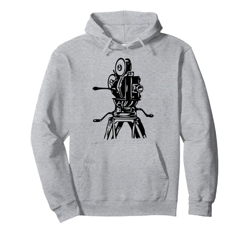 Camera Film Movie Logo Hoodie - Minimalist Print Men Women - T-Shirt, Sweatshirt, Hoodie