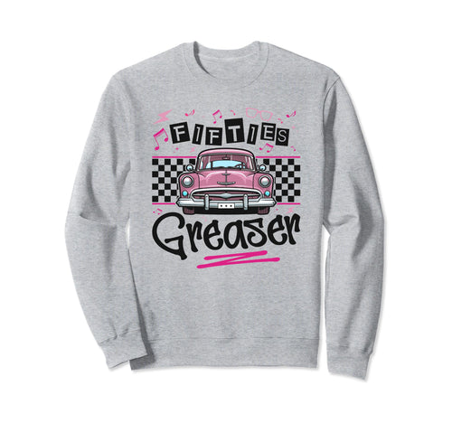 Fifties Greaser Car Vibes Sweatshirt - Minimalist Print Men Women - T-Shirt, Sweatshirt, Hoodie