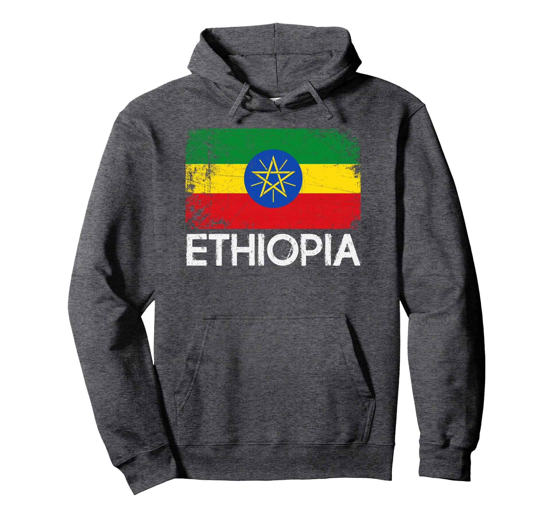 Ethiopian Flag Made Ethiopia Hooded Gift Hoodie - Aesthetic Graphic Unisex - T-Shirt, Sweatshirt, Hoodie