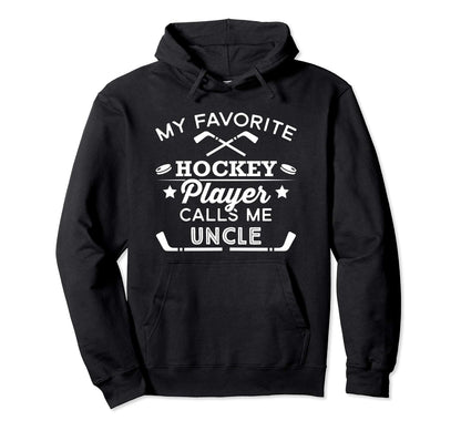 Favorite Ice Hockey Player Gift Uncle Hoodie - Minimalist Print Unisex - T-Shirt, Sweatshirt, Hoodie