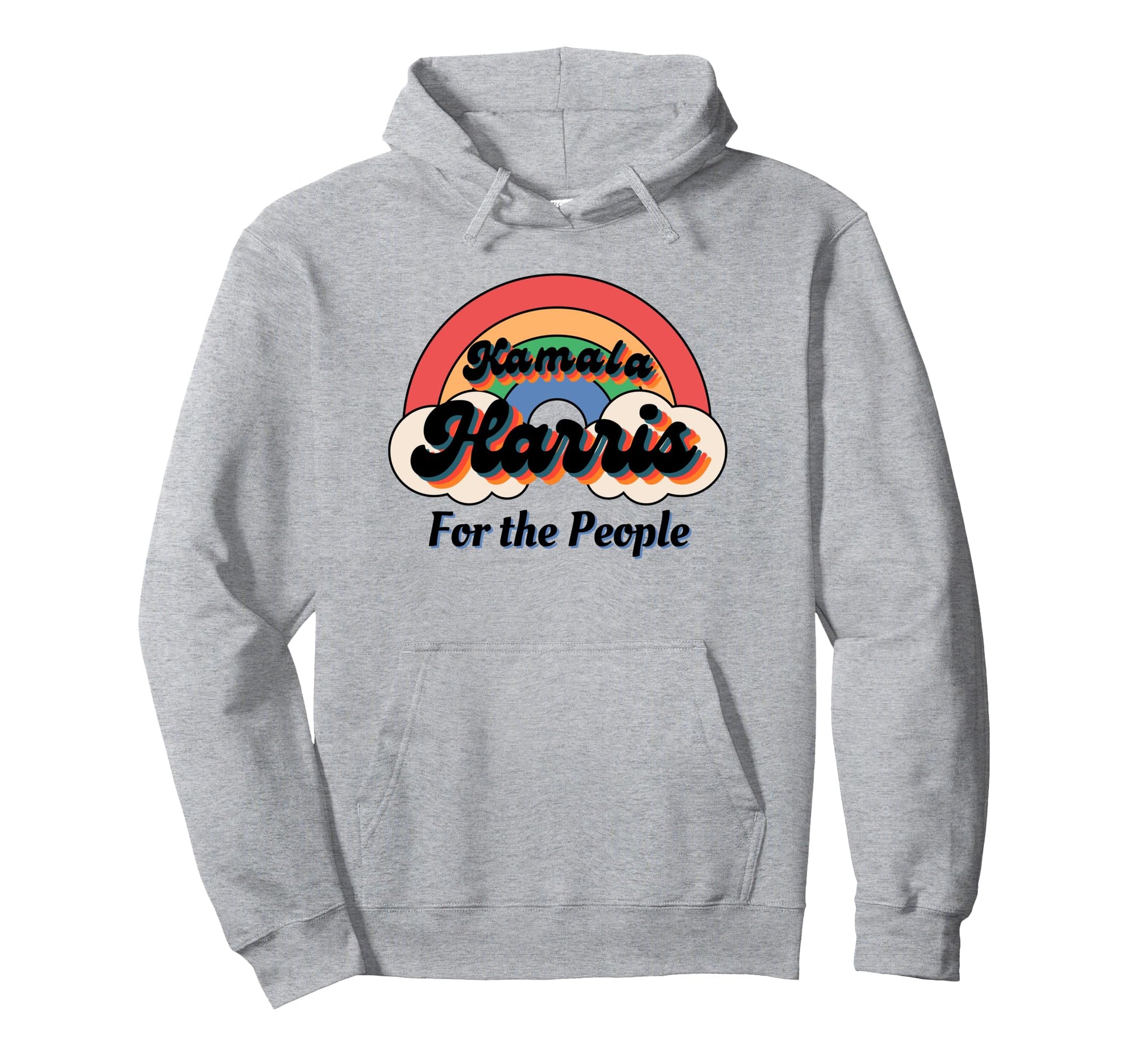 Kamala Harris Rainbow Hoodie - Trendy Graphic Unisex - T-Shirt, Sweatshirt, Hoodie