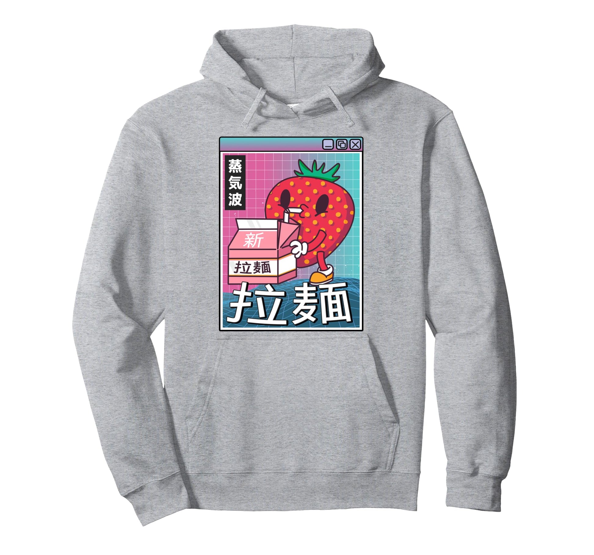 Strawberry Milk Digital Japan Otaku Hoodie - Streetwear Style for Adults - T-Shirt, Sweatshirt, Hoodie