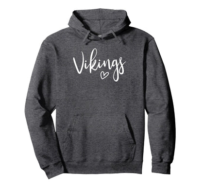 Vikings High School Vikings Sports Team Hoodie - Unique Graphic Men Women - T-Shirt, Sweatshirt, Hoodie
