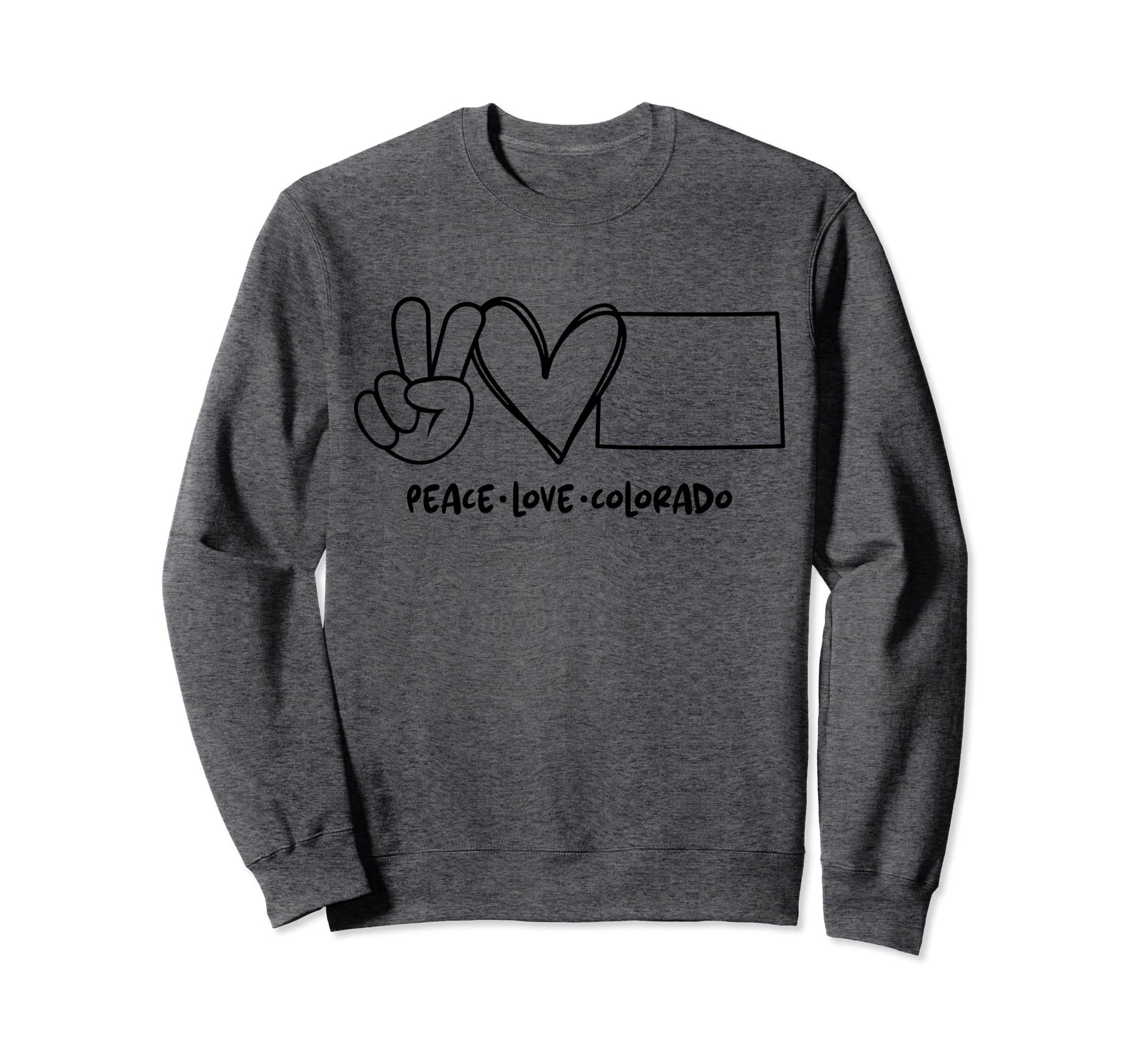 Peace Love Colorado Co Colorado Sweatshirt - Streetwear Style Men Women - T-Shirt, Sweatshirt, Hoodie