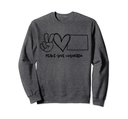Peace Love Colorado Co Colorado Sweatshirt - Streetwear Style Men Women - T-Shirt, Sweatshirt, Hoodie