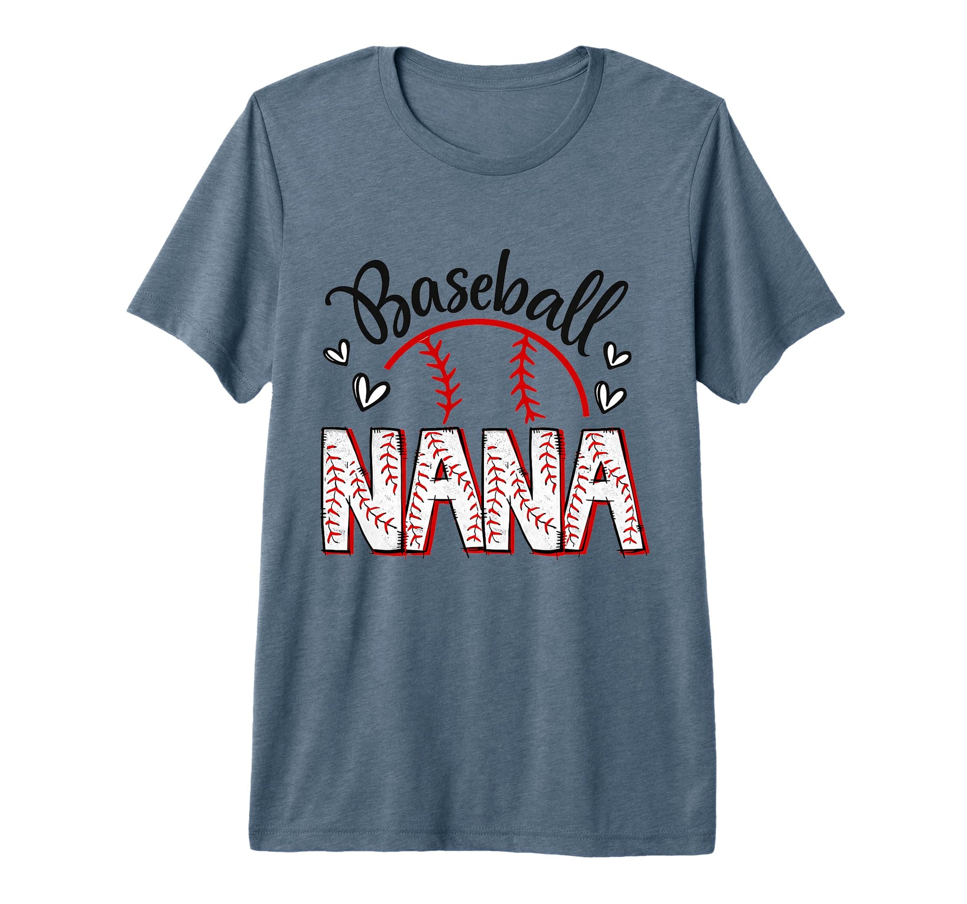 Baseball Nana Crazy Proud Always Loud T-Shirt - Trendy Graphic for Adults - T-Shirt, Sweatshirt, Hoodie