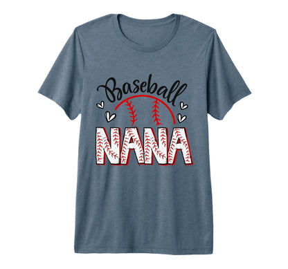 Baseball Nana Crazy Proud Always Loud T-Shirt - Trendy Graphic for Adults - T-Shirt, Sweatshirt, Hoodie