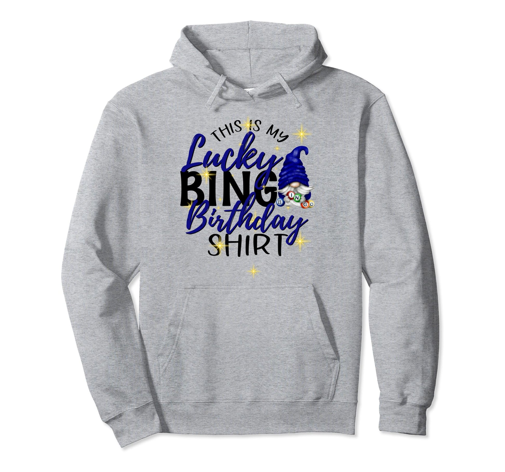 This Is My Lucky Bingo Birthday Peace Love Hoodie - Novelty Apparel Unisex - T-Shirt, Sweatshirt, Hoodie