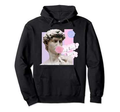 David Bubble Gum Why Am I Here Vaporwave Hoodie - Aesthetic Graphic Unisex - T-Shirt, Sweatshirt, Hoodie