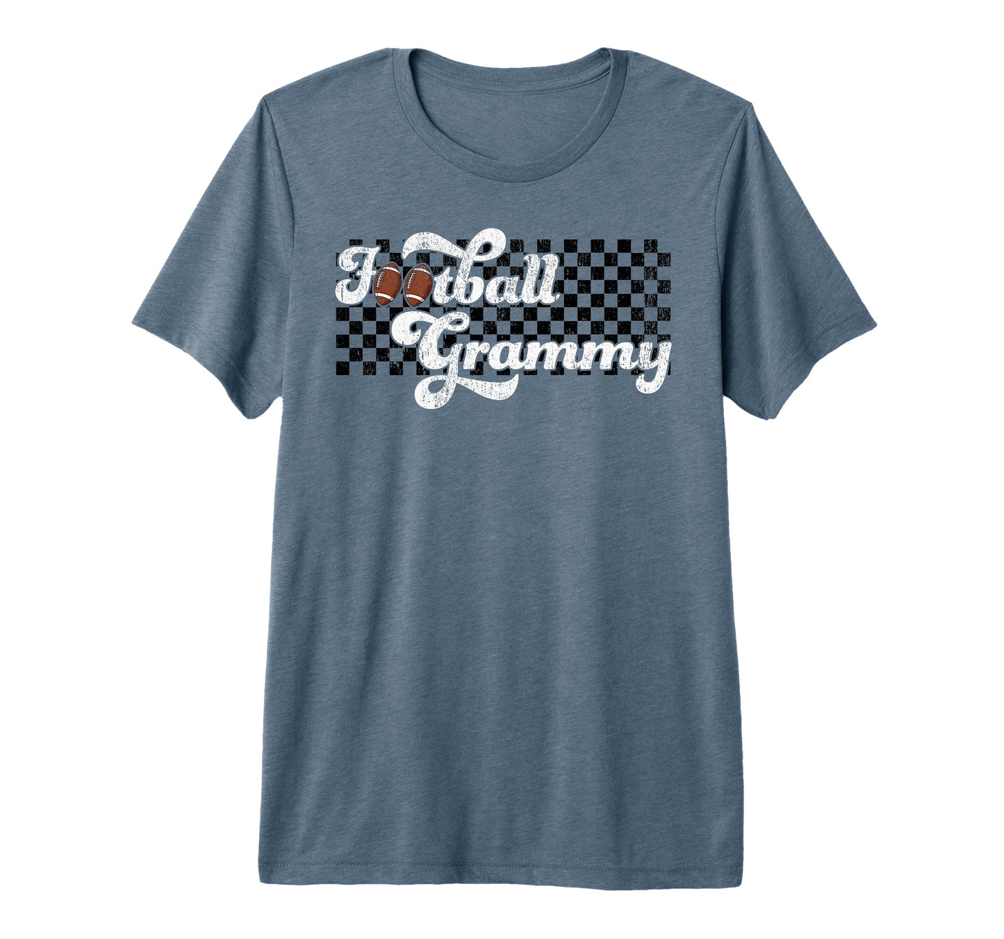 Football Grammy Grandma Checkered T-Shirt - Aesthetic Graphic Men Women - T-Shirt, Sweatshirt, Hoodie