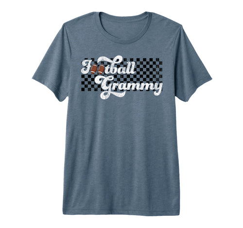 Football Grammy Grandma Checkered T-Shirt - Aesthetic Graphic Men Women - T-Shirt, Sweatshirt, Hoodie