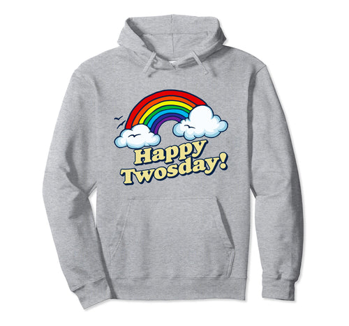 Happy Twosday Fun And Funny February Hoodie - Aesthetic Graphic for Adults - T-Shirt, Sweatshirt, Hoodie