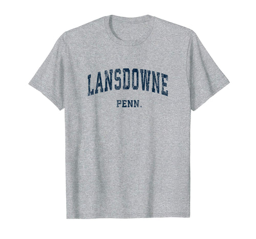 Lansdowne Pennsylvania Pa Varsity Sports T-Shirt - Minimalist Print Unisex - T-Shirt, Sweatshirt, Hoodie