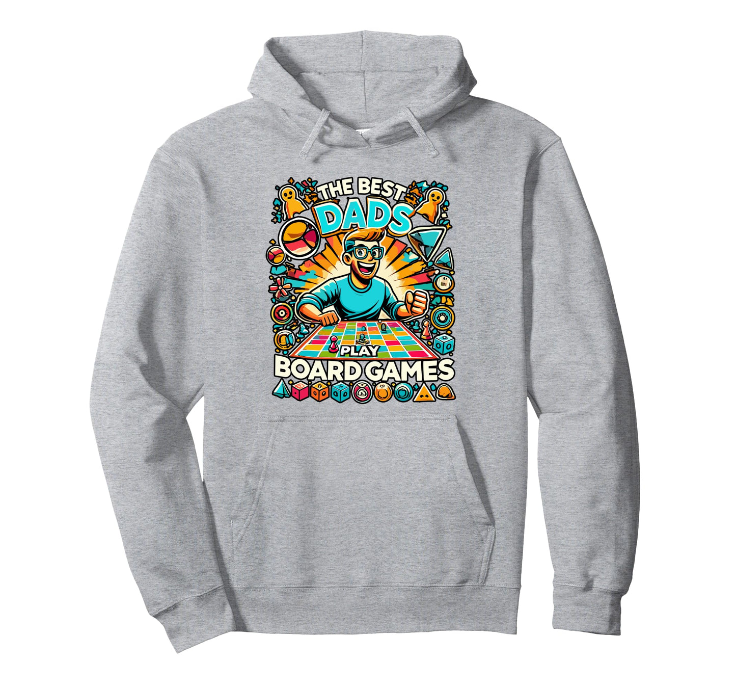 Funny Board Game Dad Game Night Board Hoodie - Trendy Graphic for Adults - T-Shirt, Sweatshirt, Hoodie