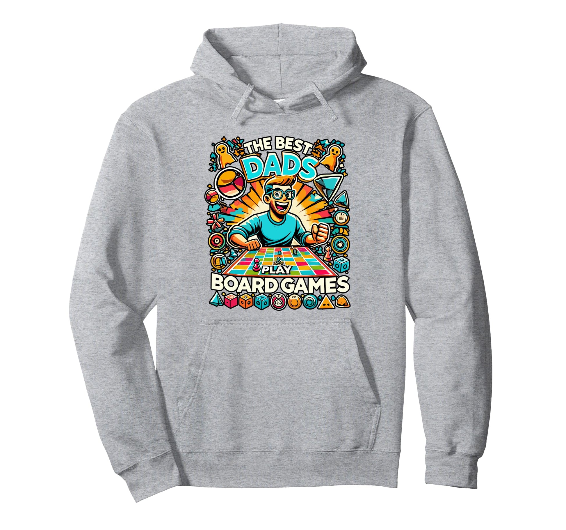 Funny Board Game Dad Game Night Board Hoodie - Trendy Graphic for Adults - T-Shirt, Sweatshirt, Hoodie