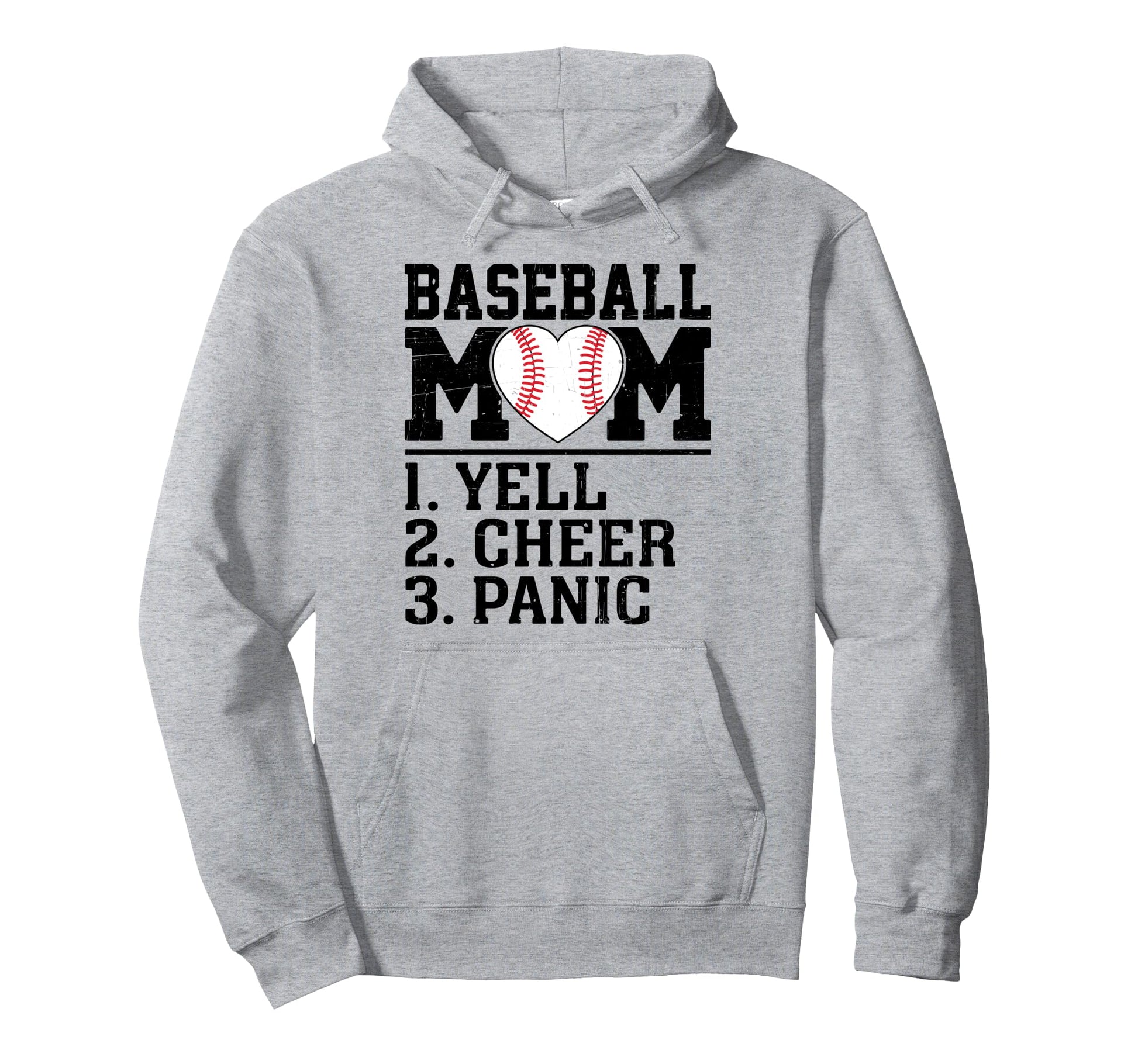 Baseball Mom Parent Player Family Hoodie - Fun Novelty Design for Adults - T-Shirt, Sweatshirt, Hoodie