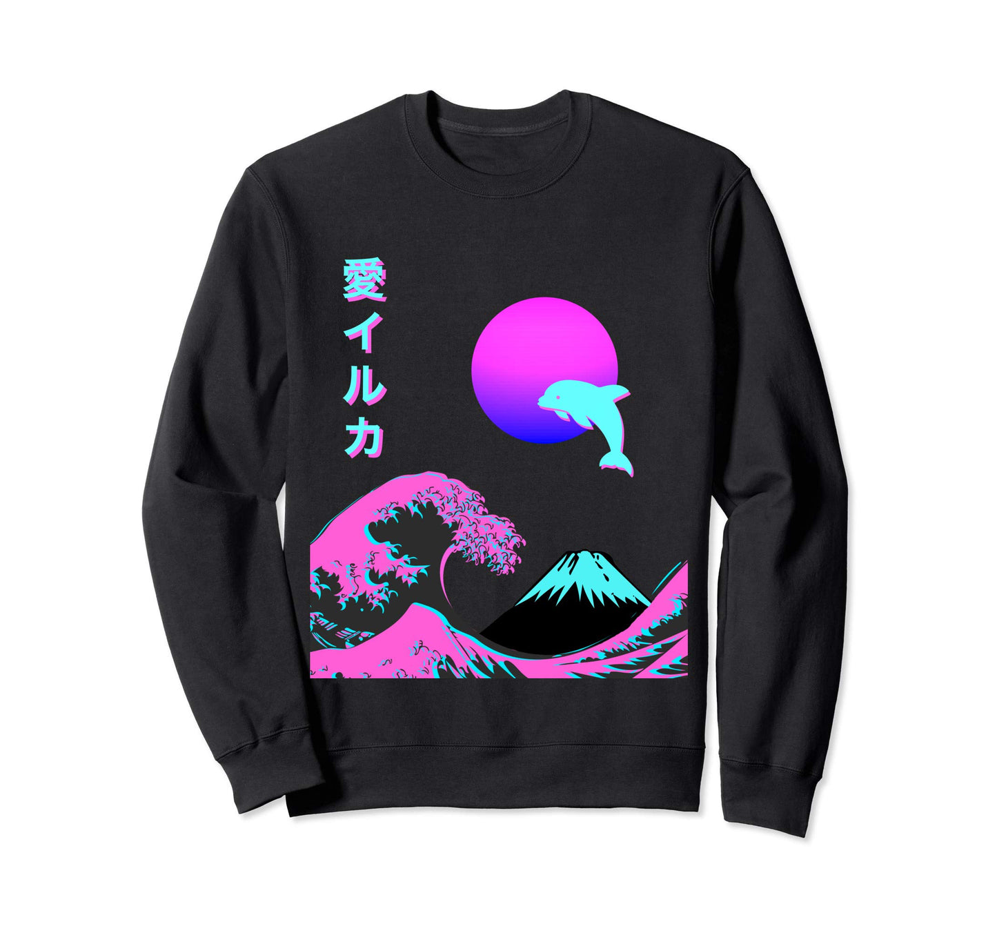 Iruka 005 Vaporwave Aesthetic Sweatshirt - Minimalist Print for Adults - T-Shirt, Sweatshirt, Hoodie