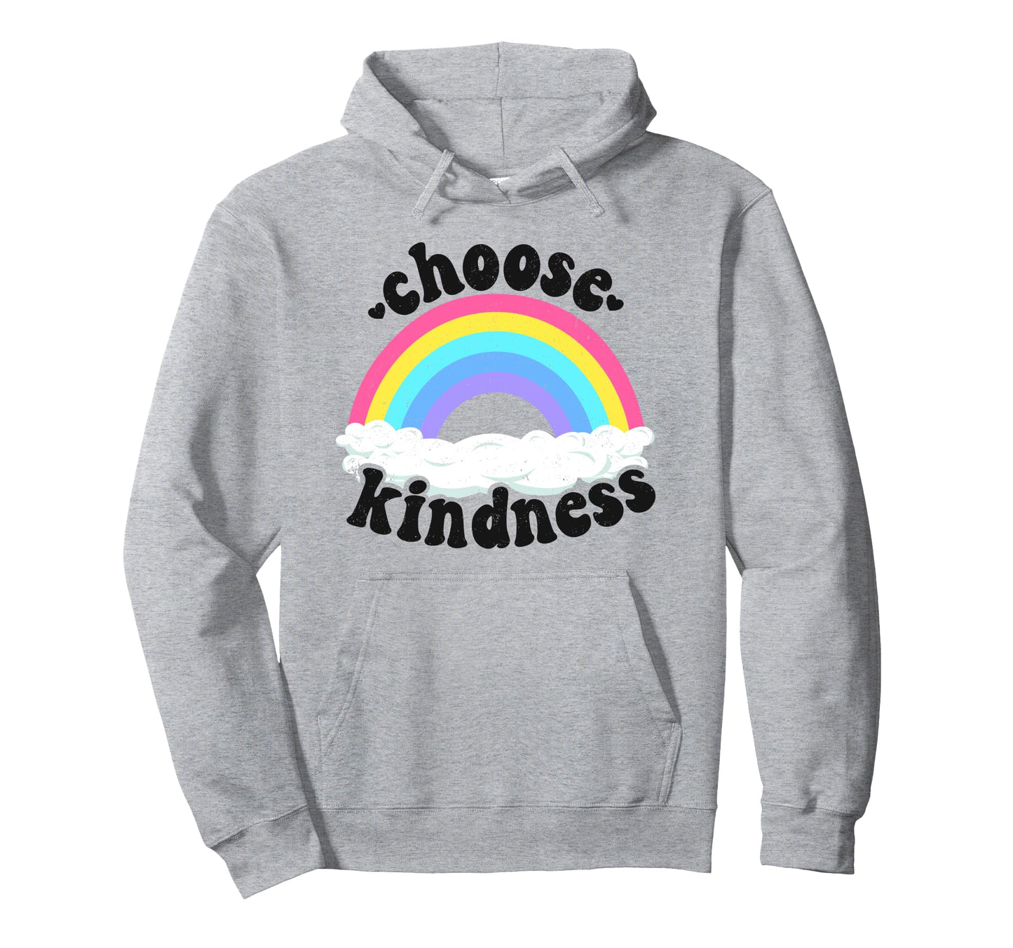 Positive Anti Bullying Rainbow Peace Hoodie - Streetwear Style Unisex - T-Shirt, Sweatshirt, Hoodie