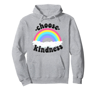 Positive Anti Bullying Rainbow Peace Hoodie - Streetwear Style Unisex - T-Shirt, Sweatshirt, Hoodie