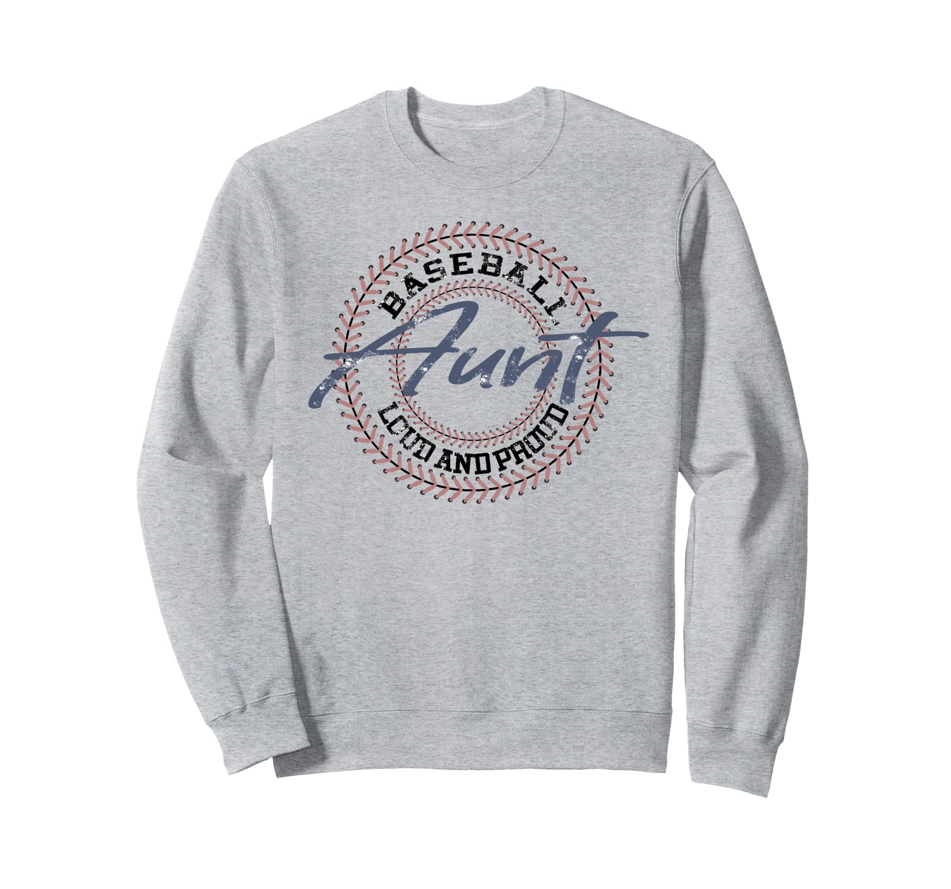 Baseball Aunt Baseball Auntie Sweatshirt - Aesthetic Graphic Men Women - T-Shirt, Sweatshirt, Hoodie